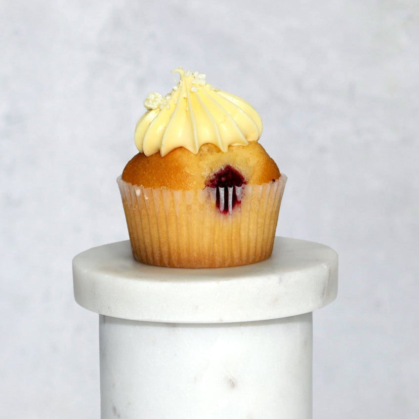 Raspberry White Chocolate Cupcake