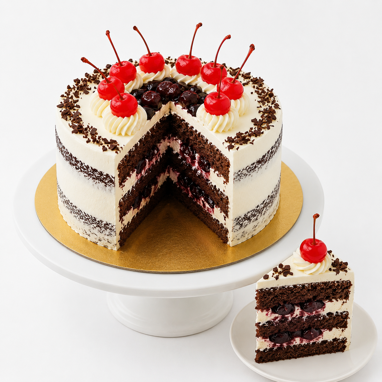 Black Forest Cake - Eggless