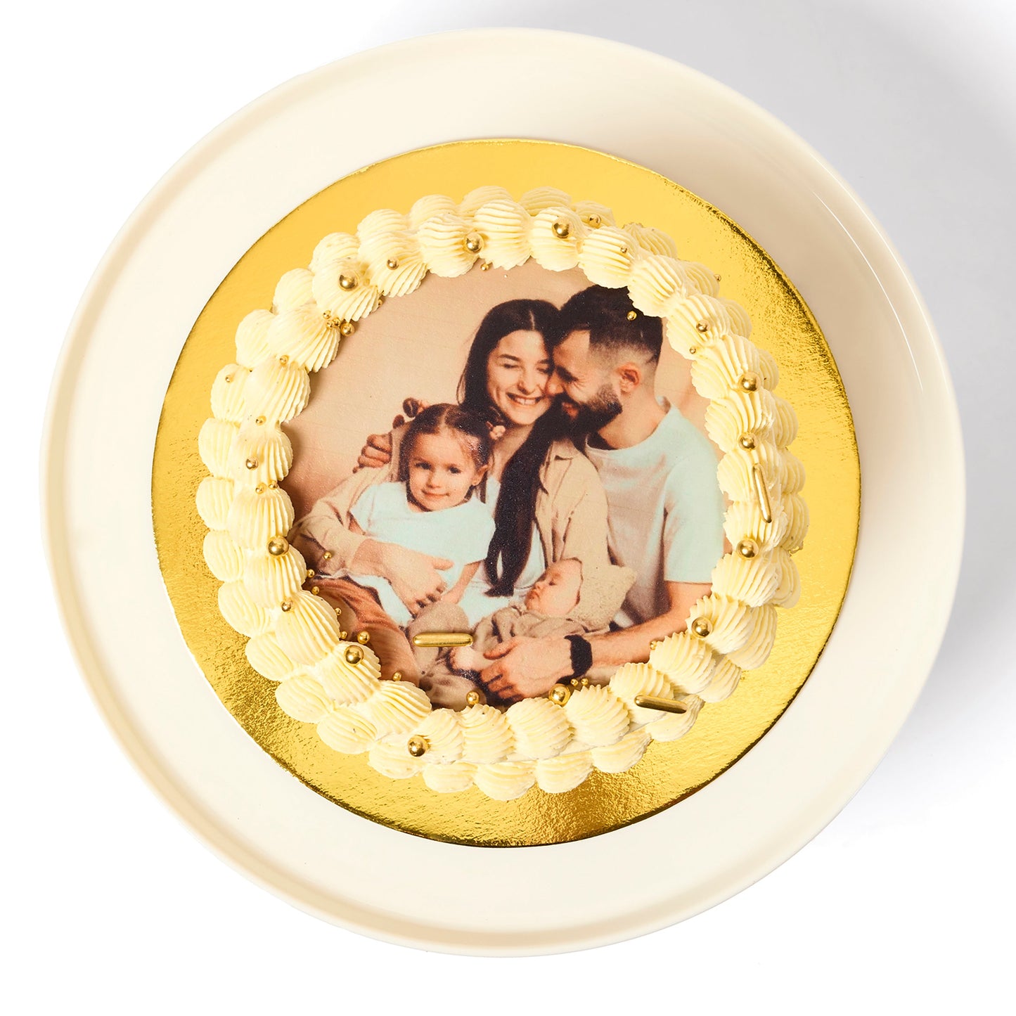 Classic Vanilla Edible Image Cake