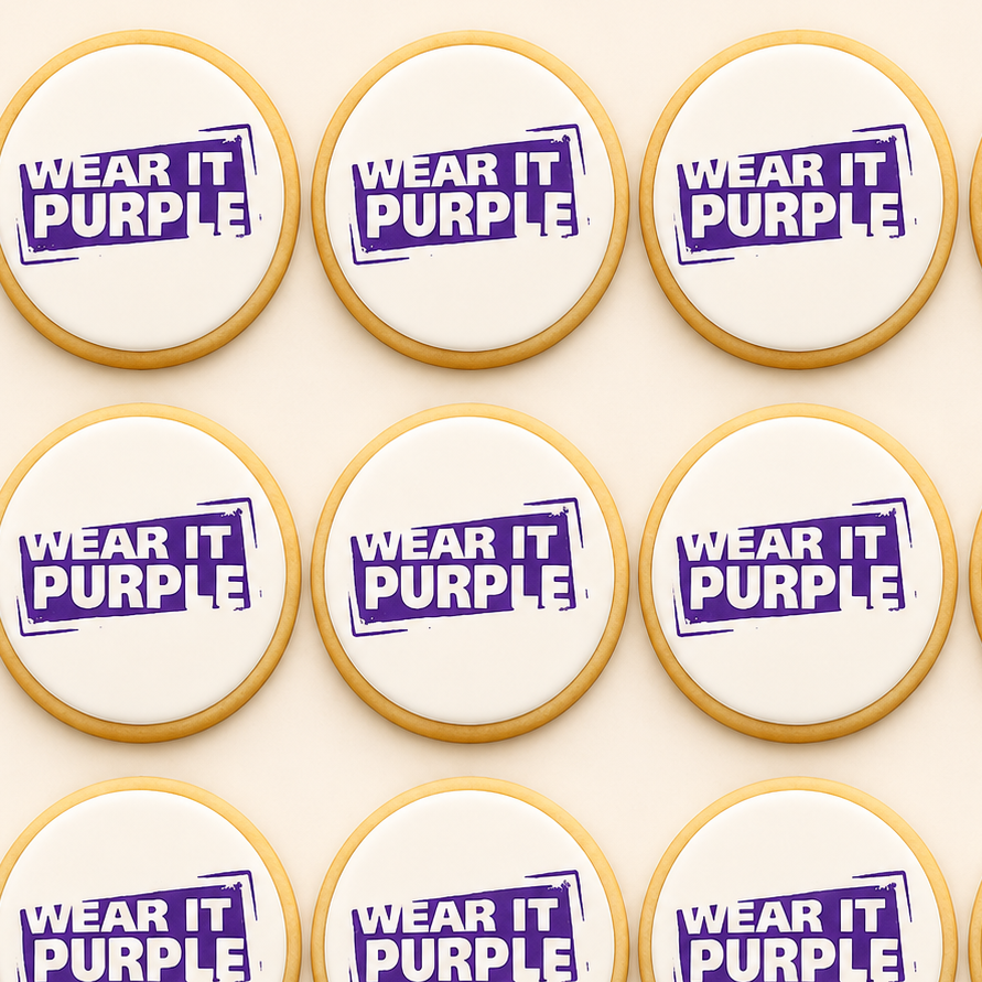24 Wear it Purple Day Cookies