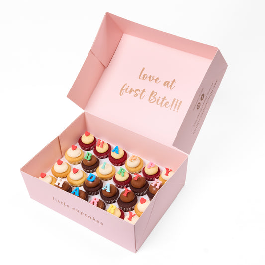 Happy Birthday Theme 3 Cupcakes