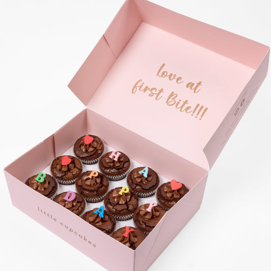 Happy Birthday Brownie Cupcakes