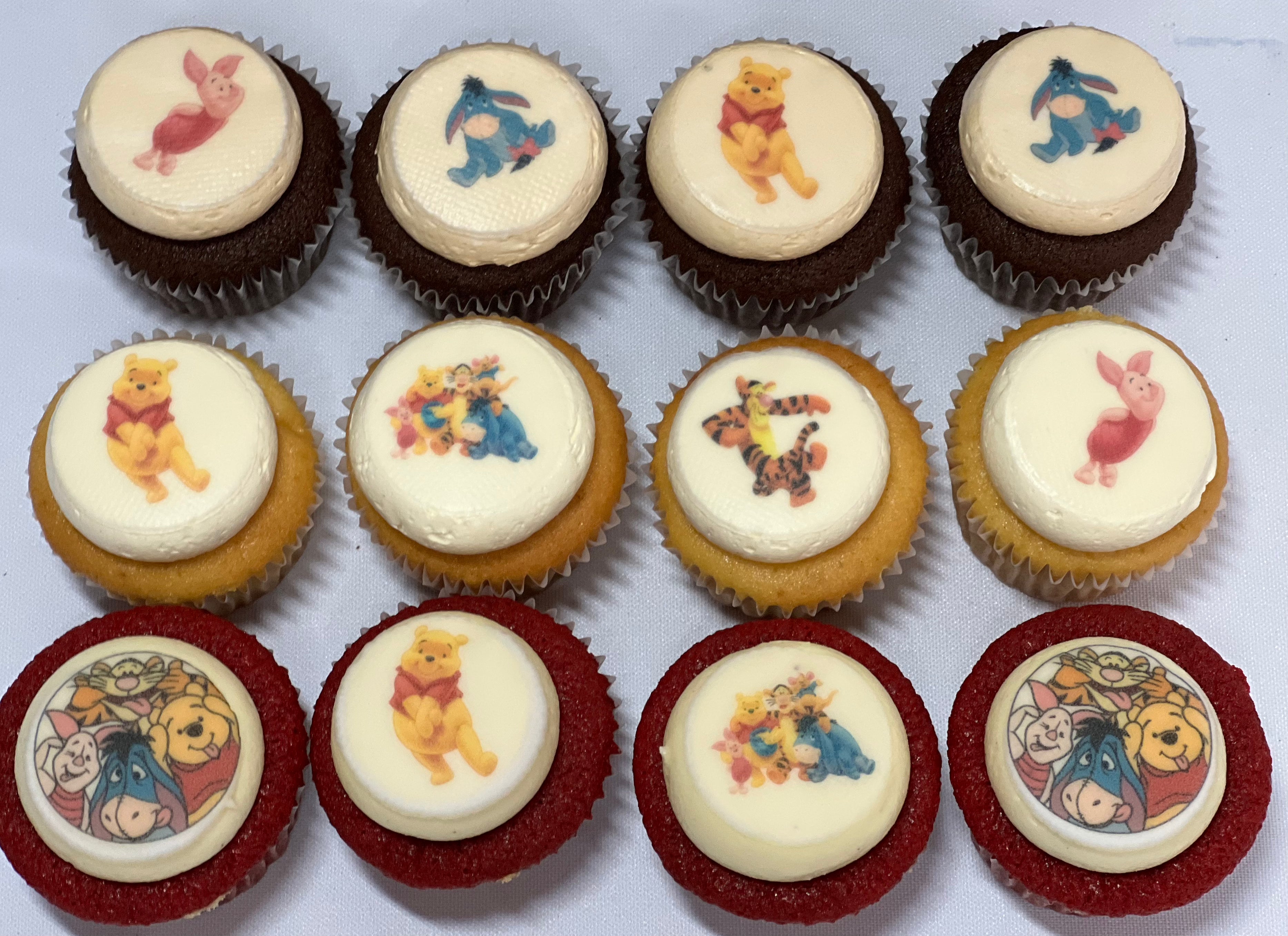 Winnie the pooh cupcakes for 2024 baby shower