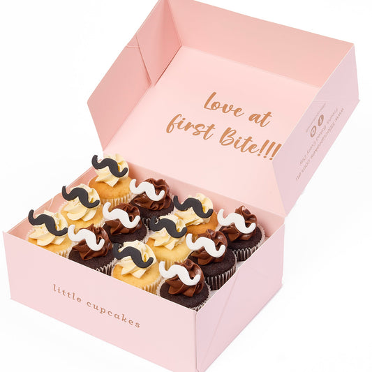 Movember Cupcakes - 12 Minis