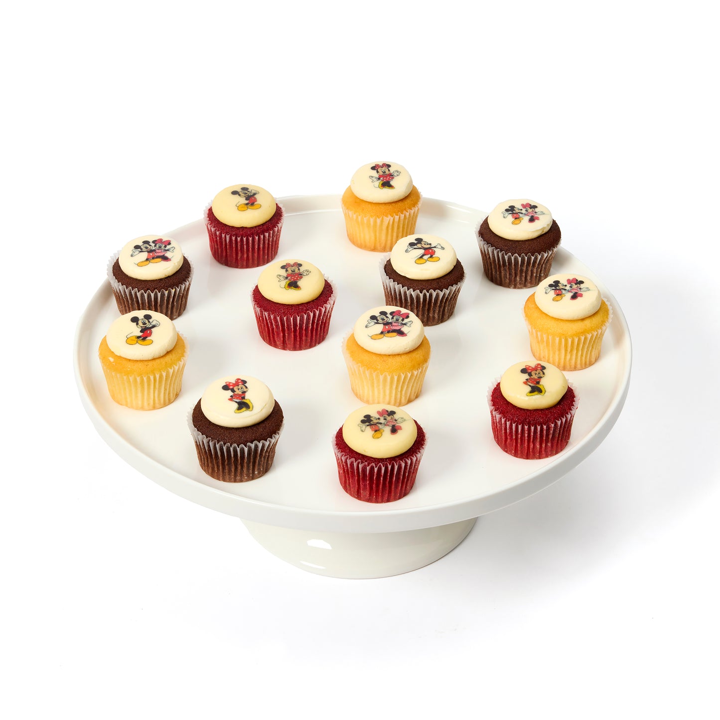 Mickey and Minnie Mouse Cupcakes