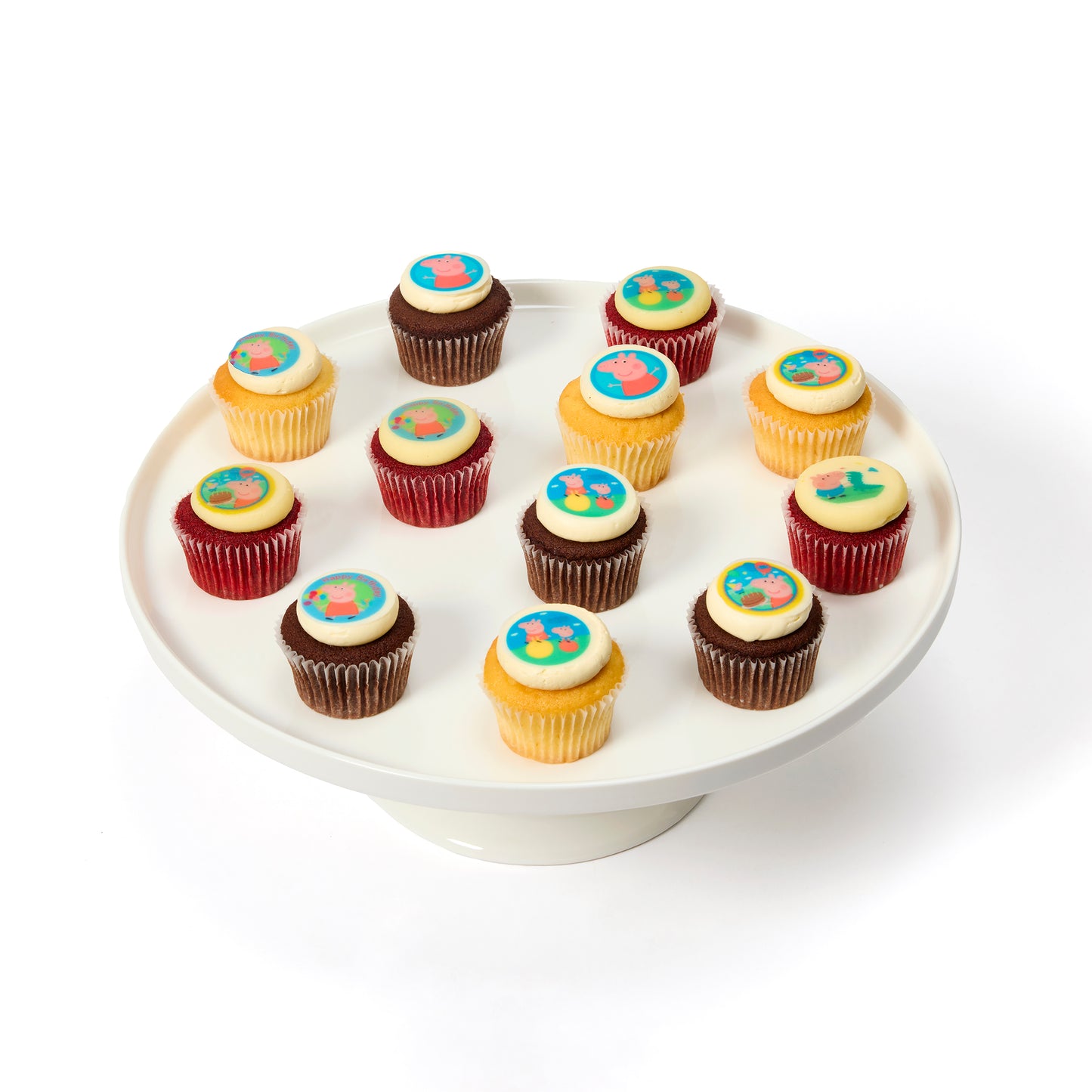 Peppa Pig Theme Cupcakes