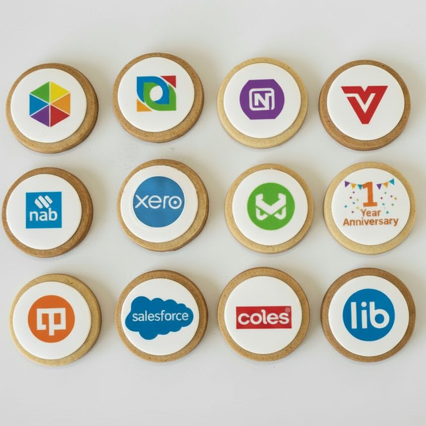 12 Corporate Branded Cookies Box
