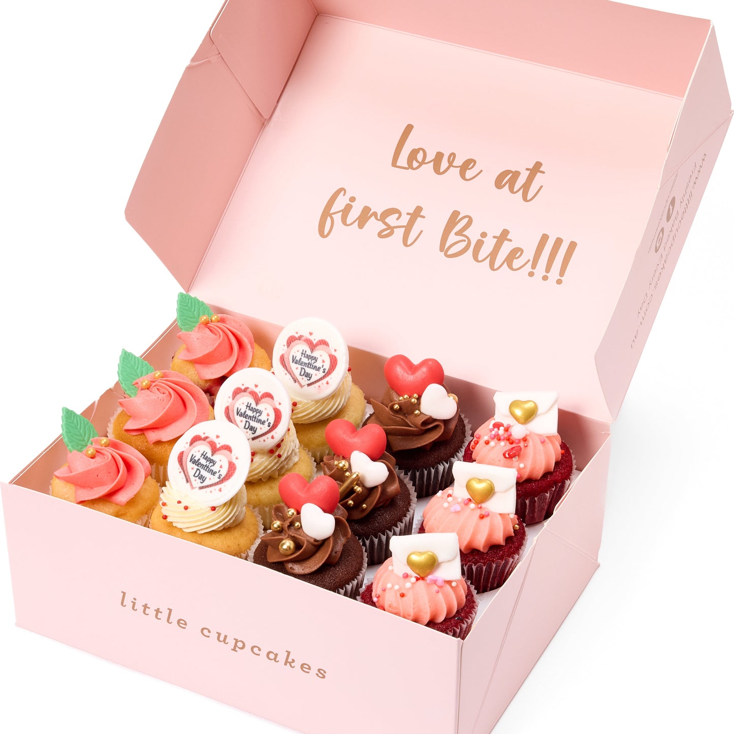 Valentine's Day Cupcakes - 12 Minis