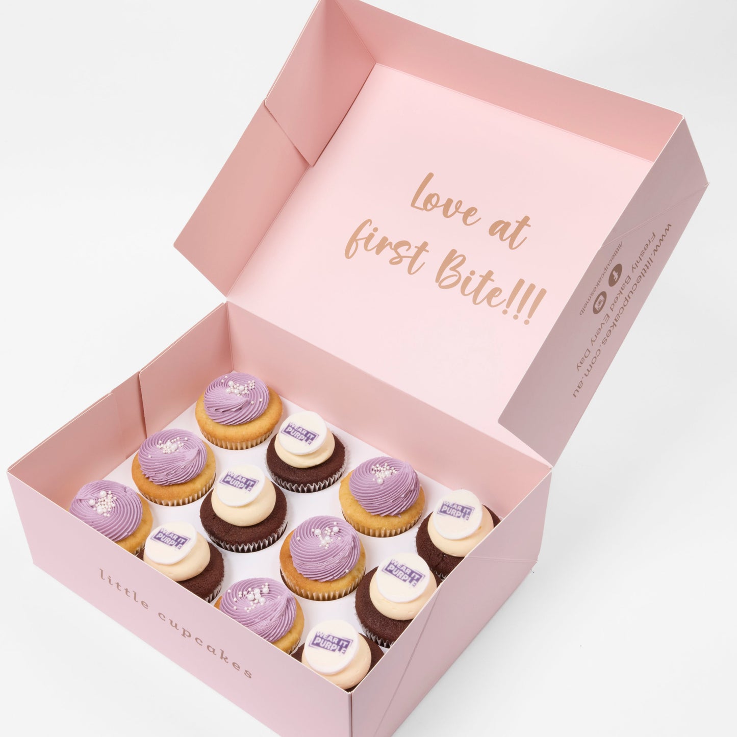 Wear It Purple Day Cupcakes 12 Minis