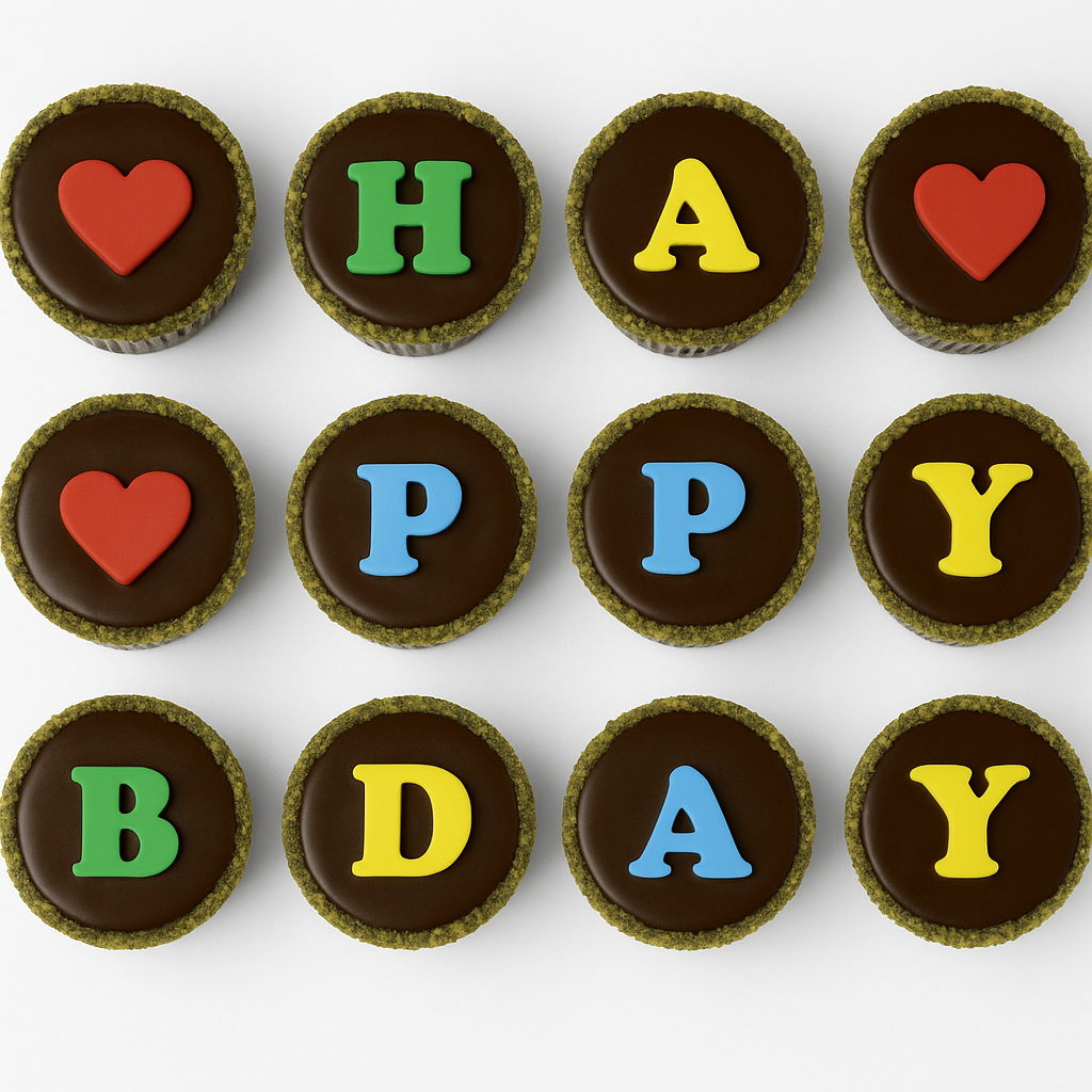 Happy Birthday Brownie Cupcakes