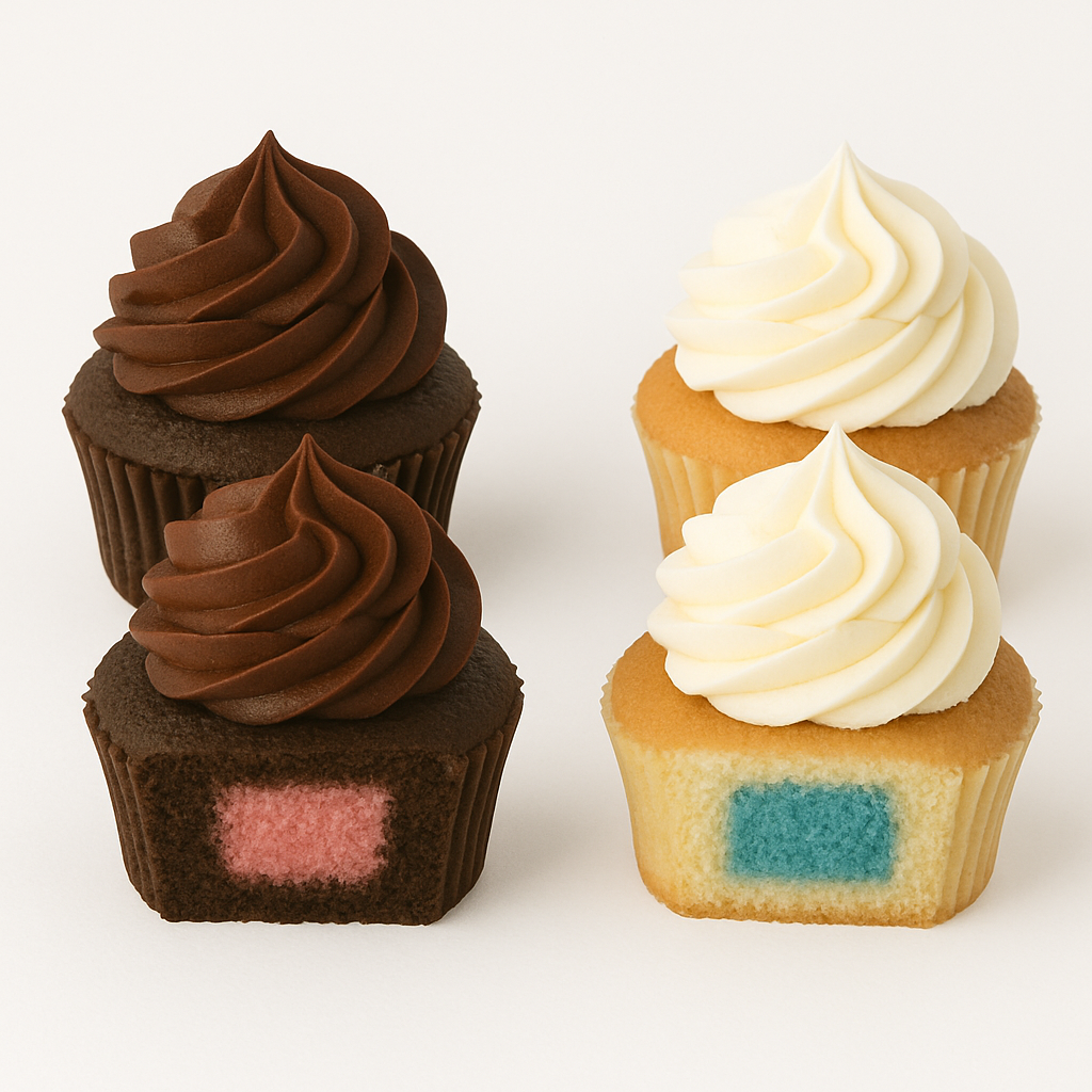 Gender Reveal Cupcakes
