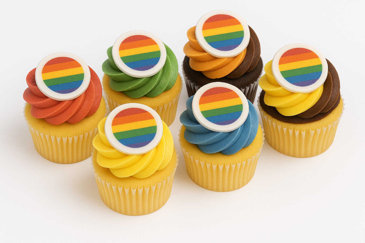 Rainbow/PRIDE Cupcakes – Little Cupcakes - Main Image