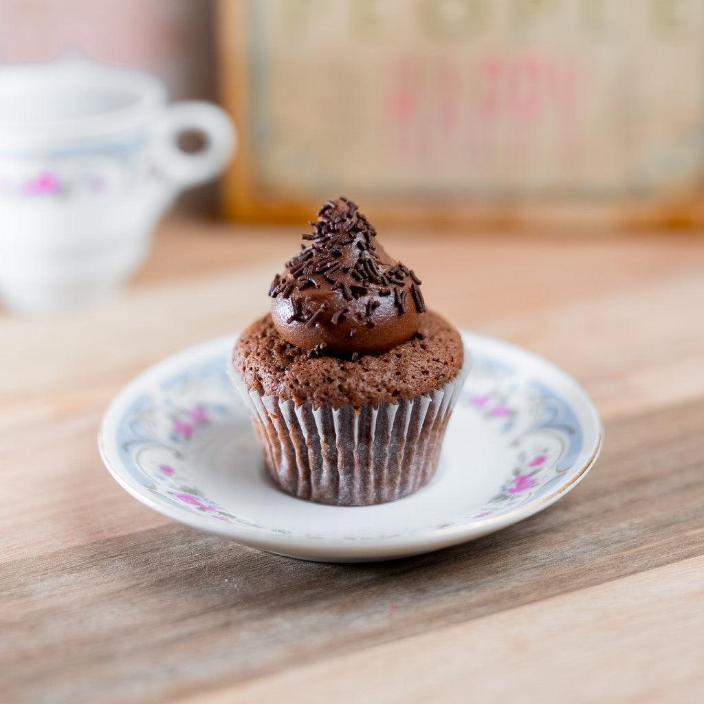 Devils Dark Chocolate Cupcake with Chocolate Frosting