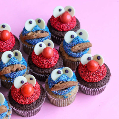 Elmo and Cookie Monster - Littlecupcakes