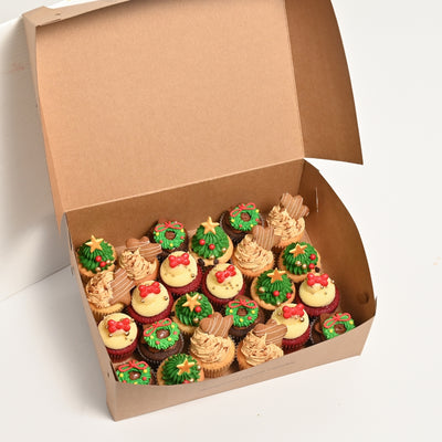 12 minis Christmas cupcakes