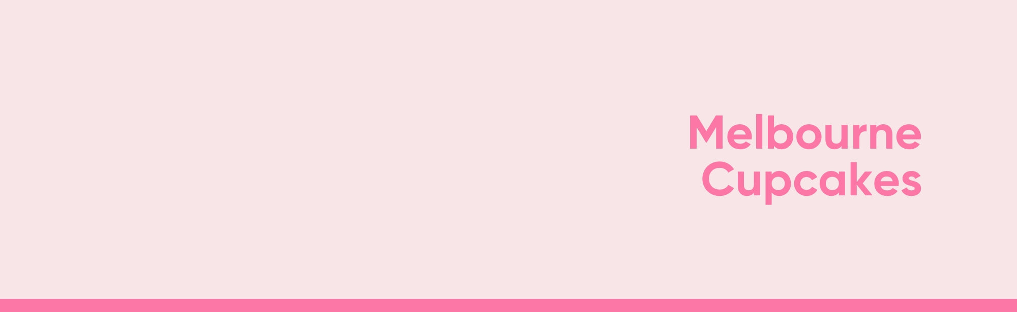 Melbourne Cupcakes collection banner image