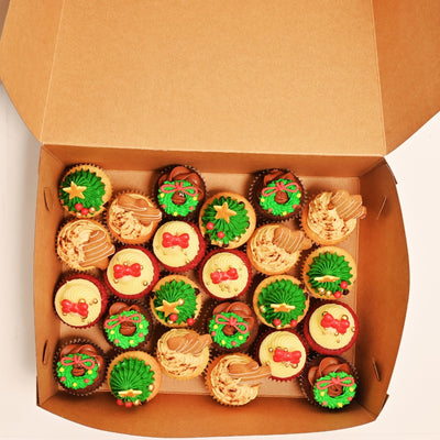 12 minis Christmas cupcakes