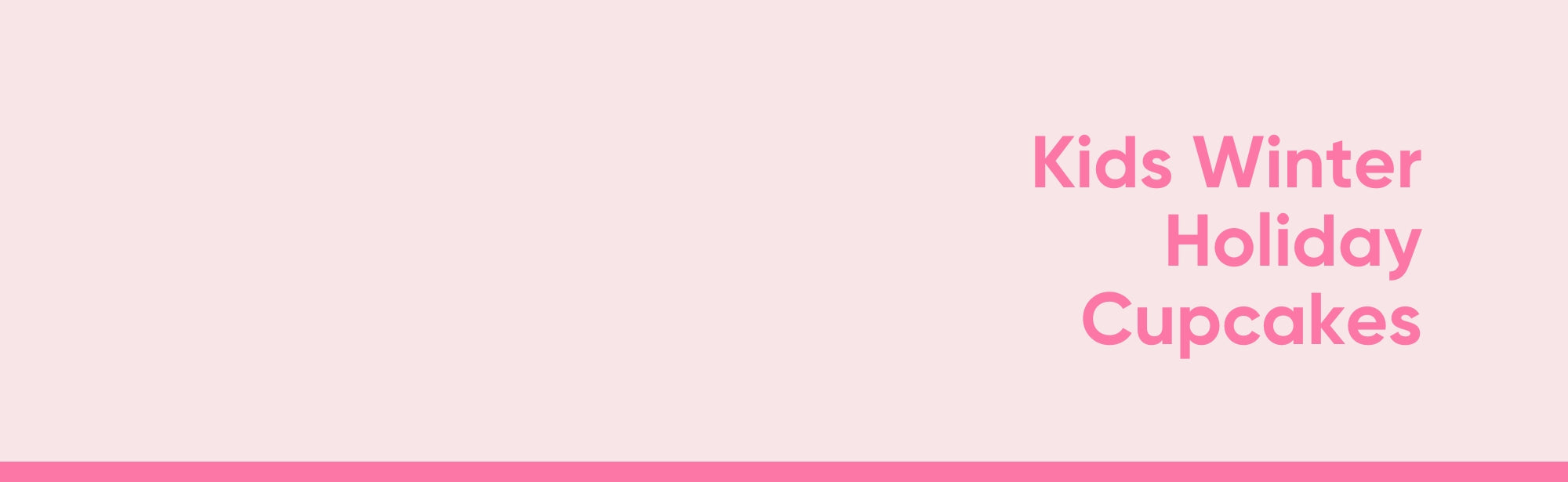 Kids Winter Holiday Cupcakes collection banner image