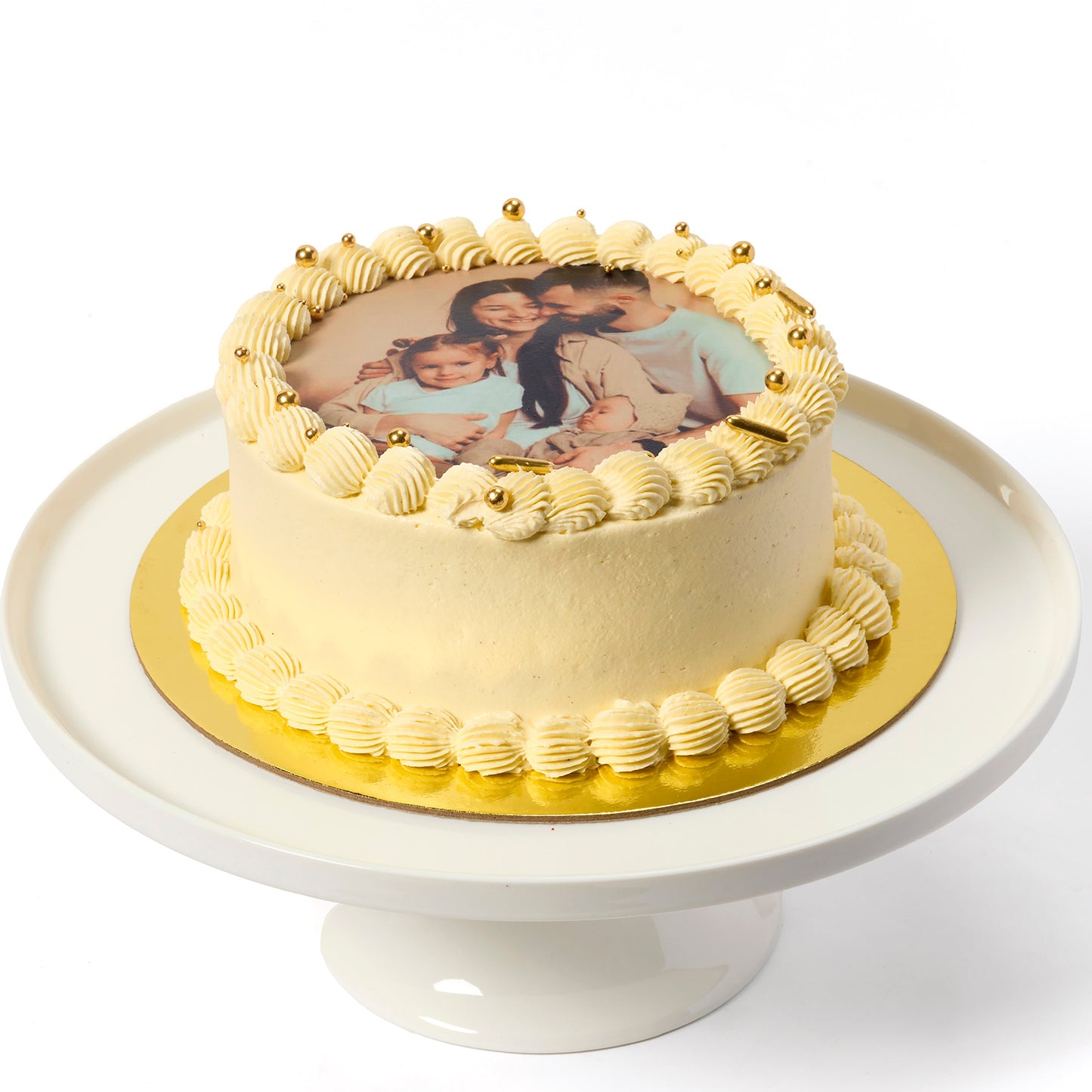 Classic Vanilla Edible Image Cake
