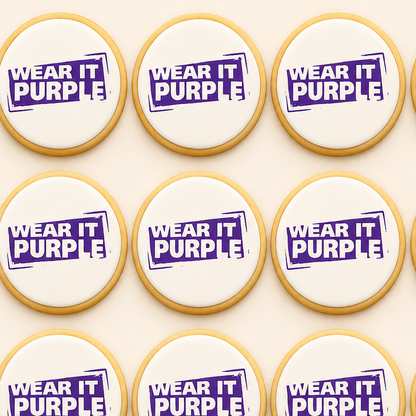 24 Wear it Purple Day Cookies