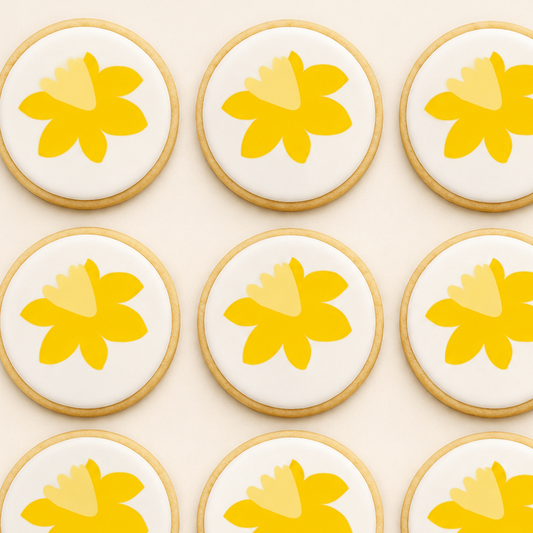 12 Daffodil Day Cookies