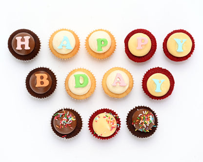 Happy Birthday Theme 2 Cupcakes