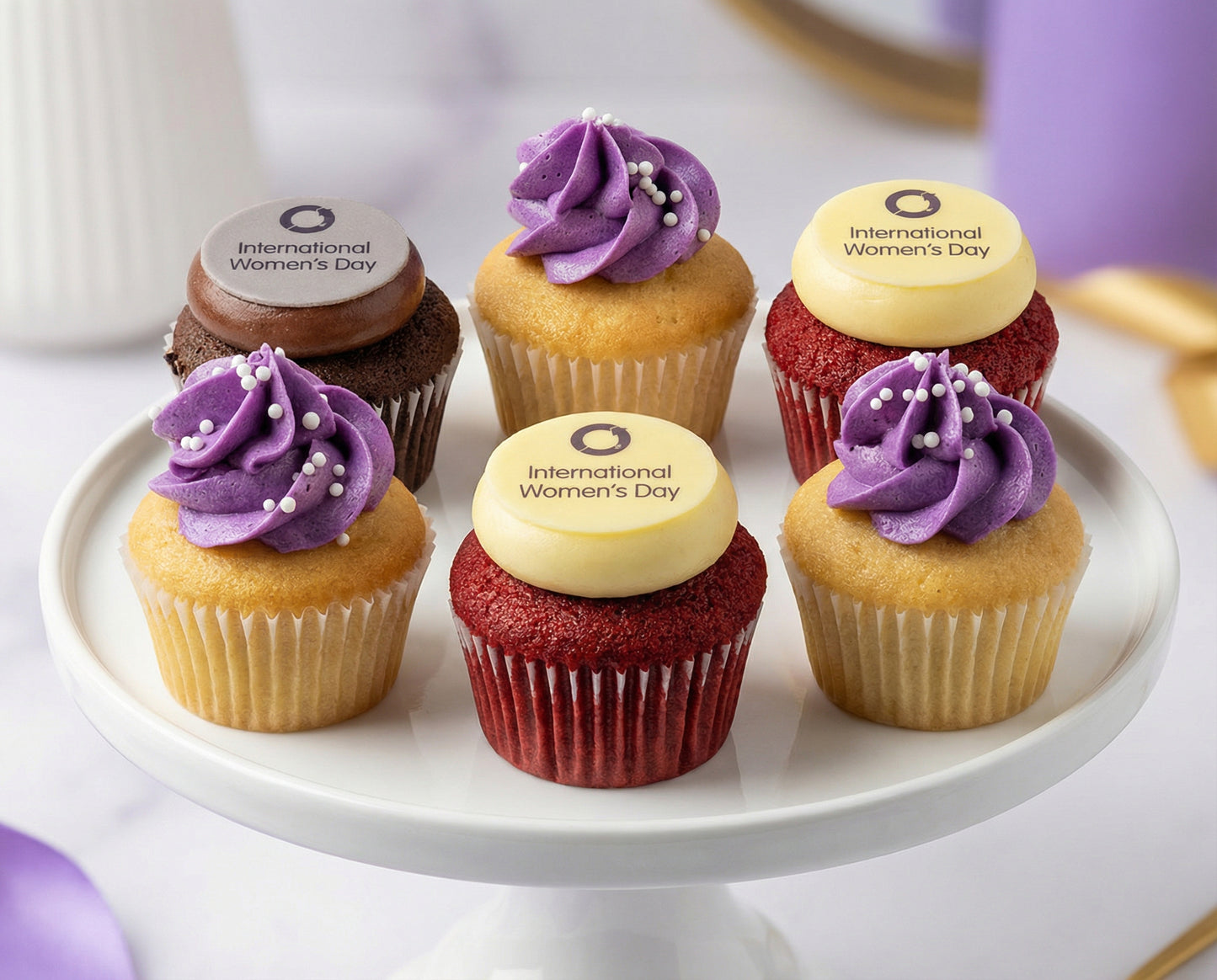 International Women's Day Cupcakes