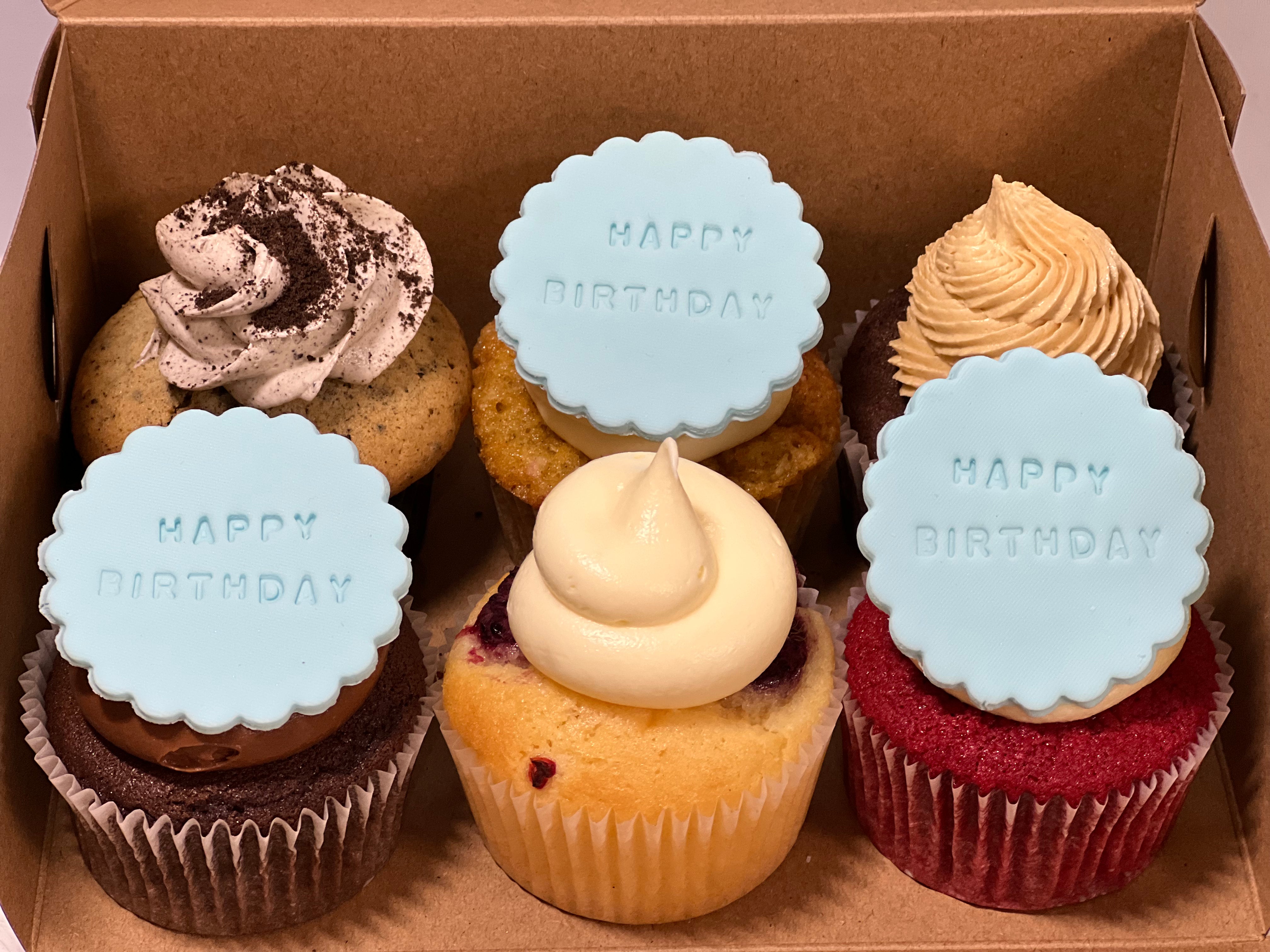 Happy B'day Cupcakes - Pack of 6 std
