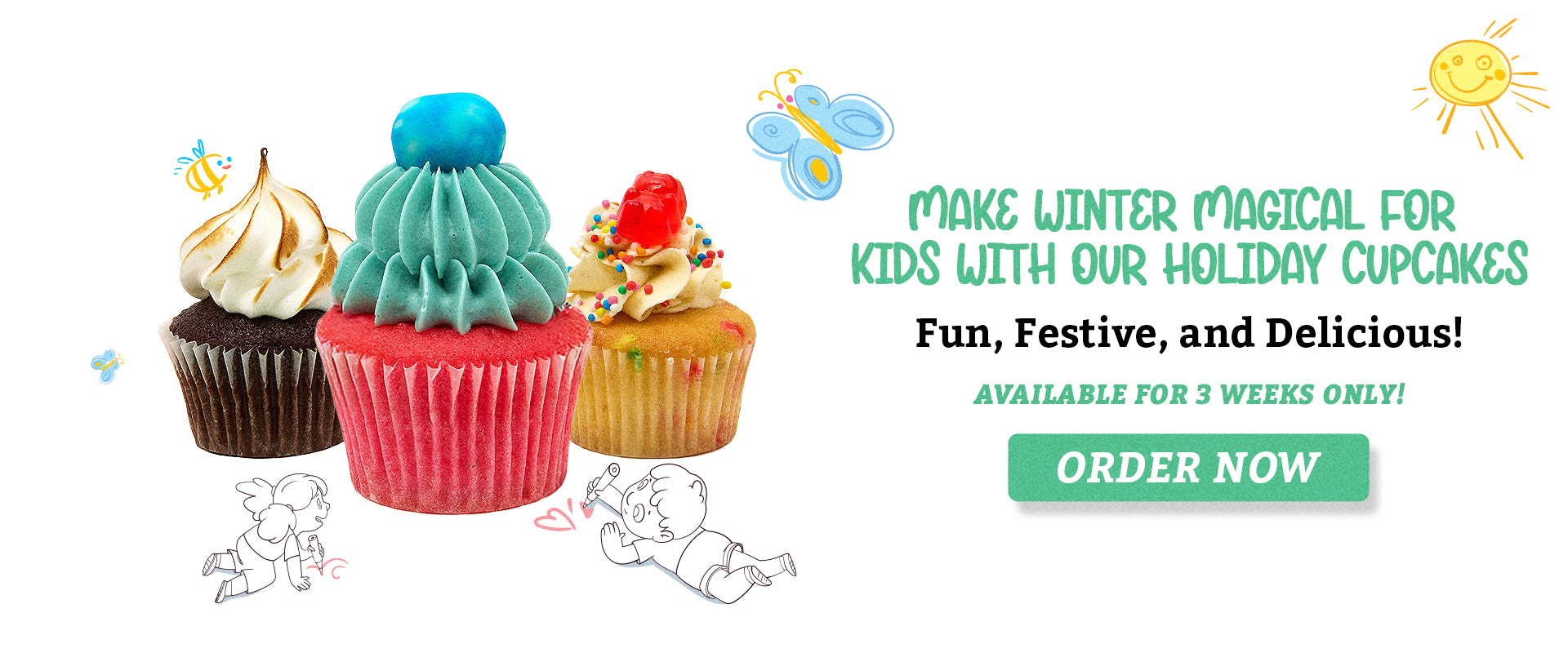 Kids Winter Holiday Cupcakes collection banner image