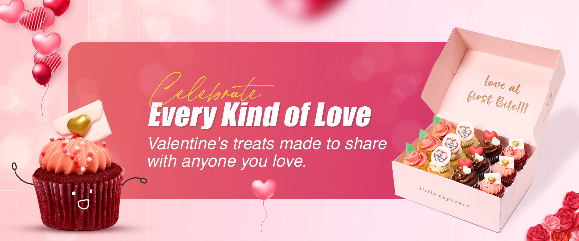 Valentine’s Day Cupcakes – Sweet Treats for Love collection banner image