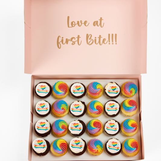 PRIDE themed Cupcakes - 24 Standards