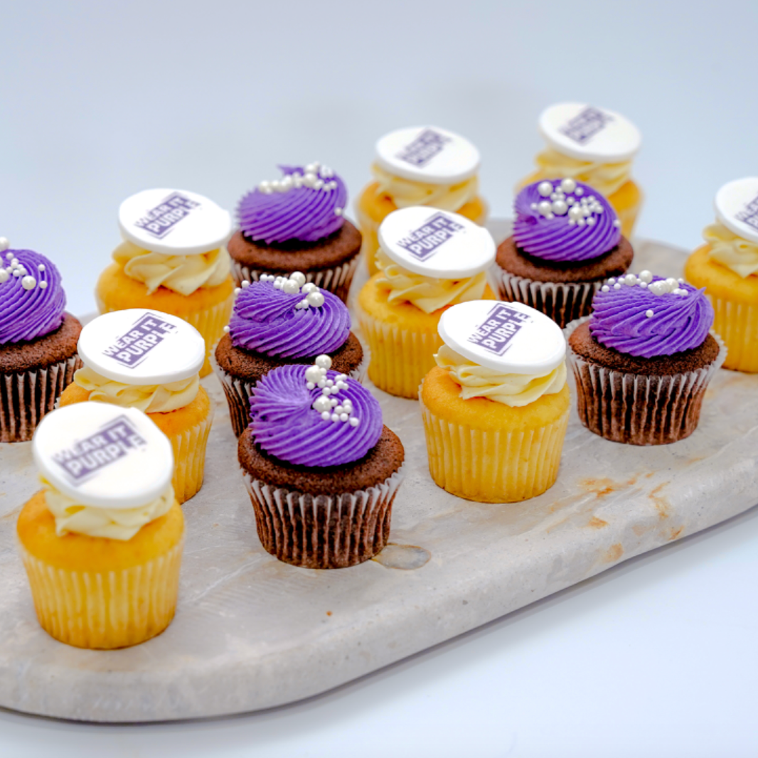 Wear It Purple Day Cupcakes