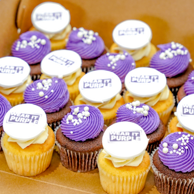 Wear It Purple Day Cupcakes