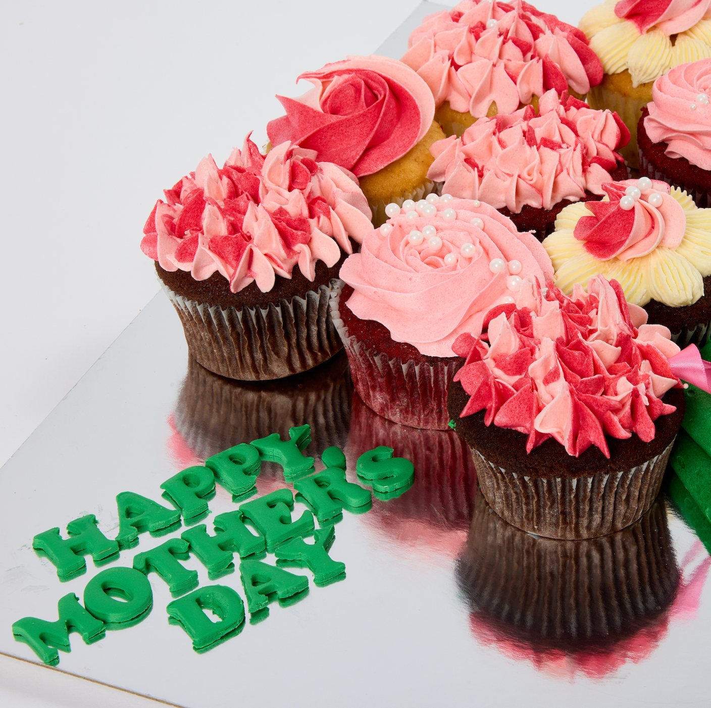Popular cupcake flavors collection on display