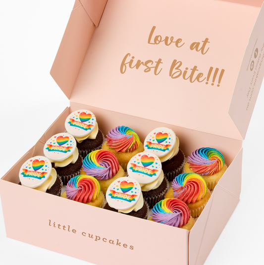 PRIDE themed Cupcakes - 12 Minis