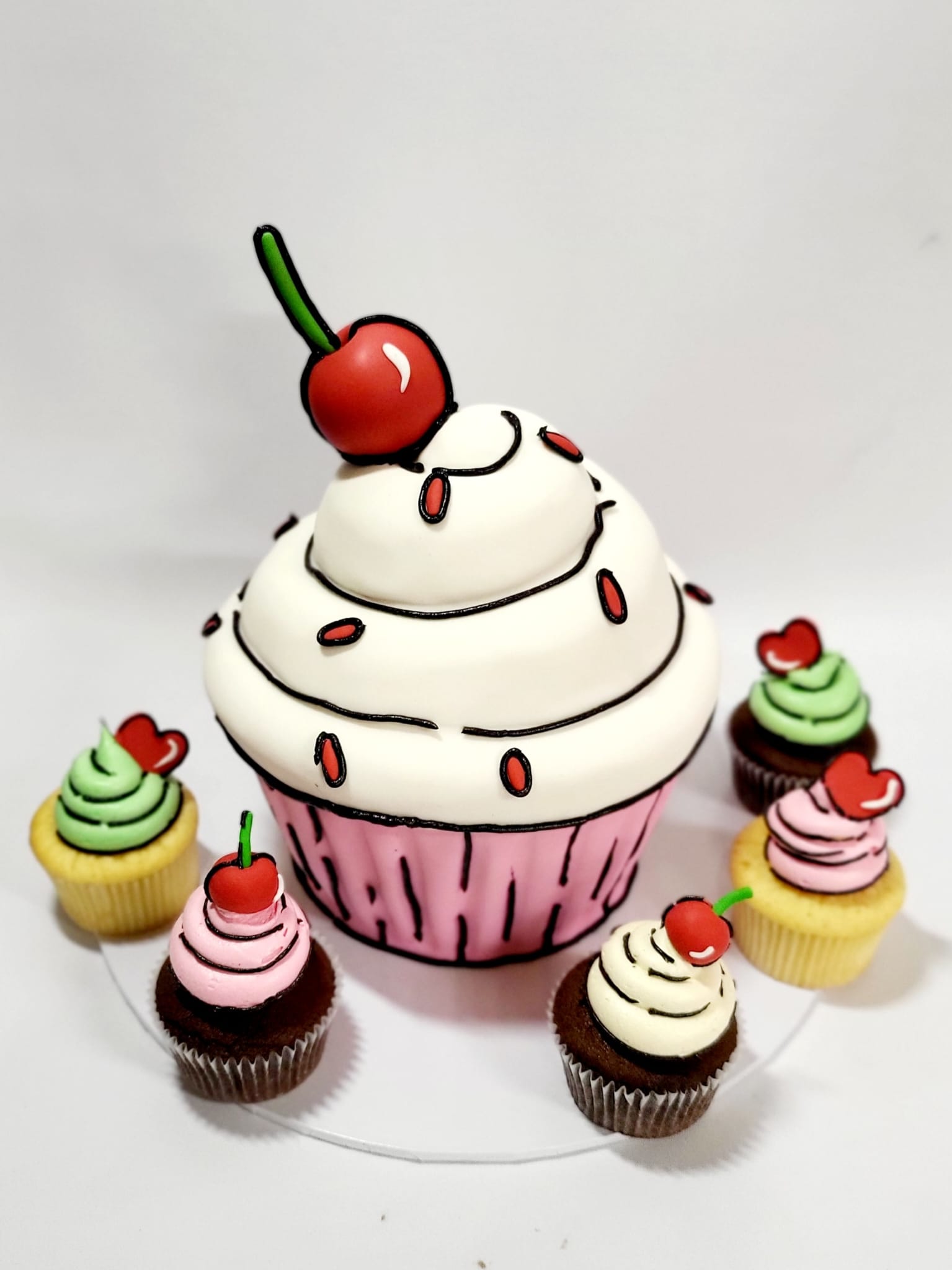 2D Giant Cupcake