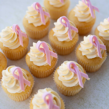 Pink Ribbon Day Cupcakes 24 Minis