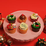 Christmas Festive Cupcake Selection - 6 Pack