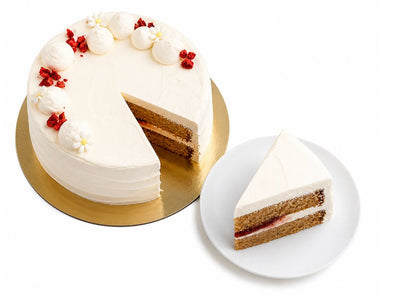 Strawberry Vanilla Dream Cake - Eggless