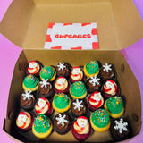 24 mini Christmas in July Cupcakes