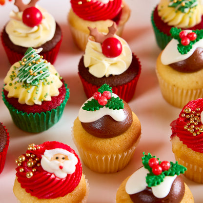 Christmas Cupcakes - Pack of 80 Minis