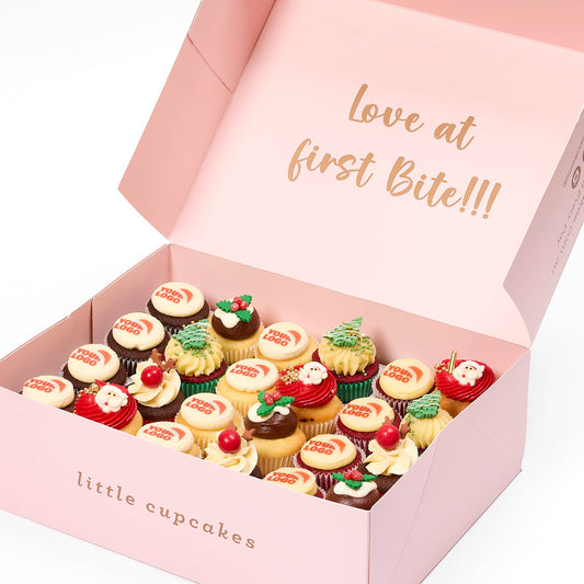 Christmas Corporate Cupcakes - Pack of 24 Minis