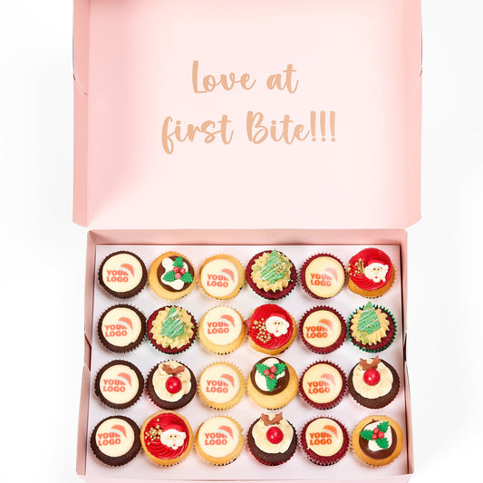 Christmas Corporate Cupcakes - Pack of 24 Std