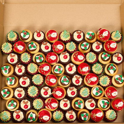 Christmas Cupcakes - Pack of 80 Minis