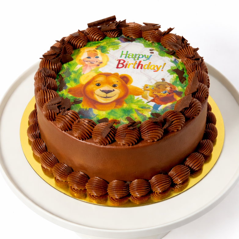 Belgian Chocolate Edible Image Cake