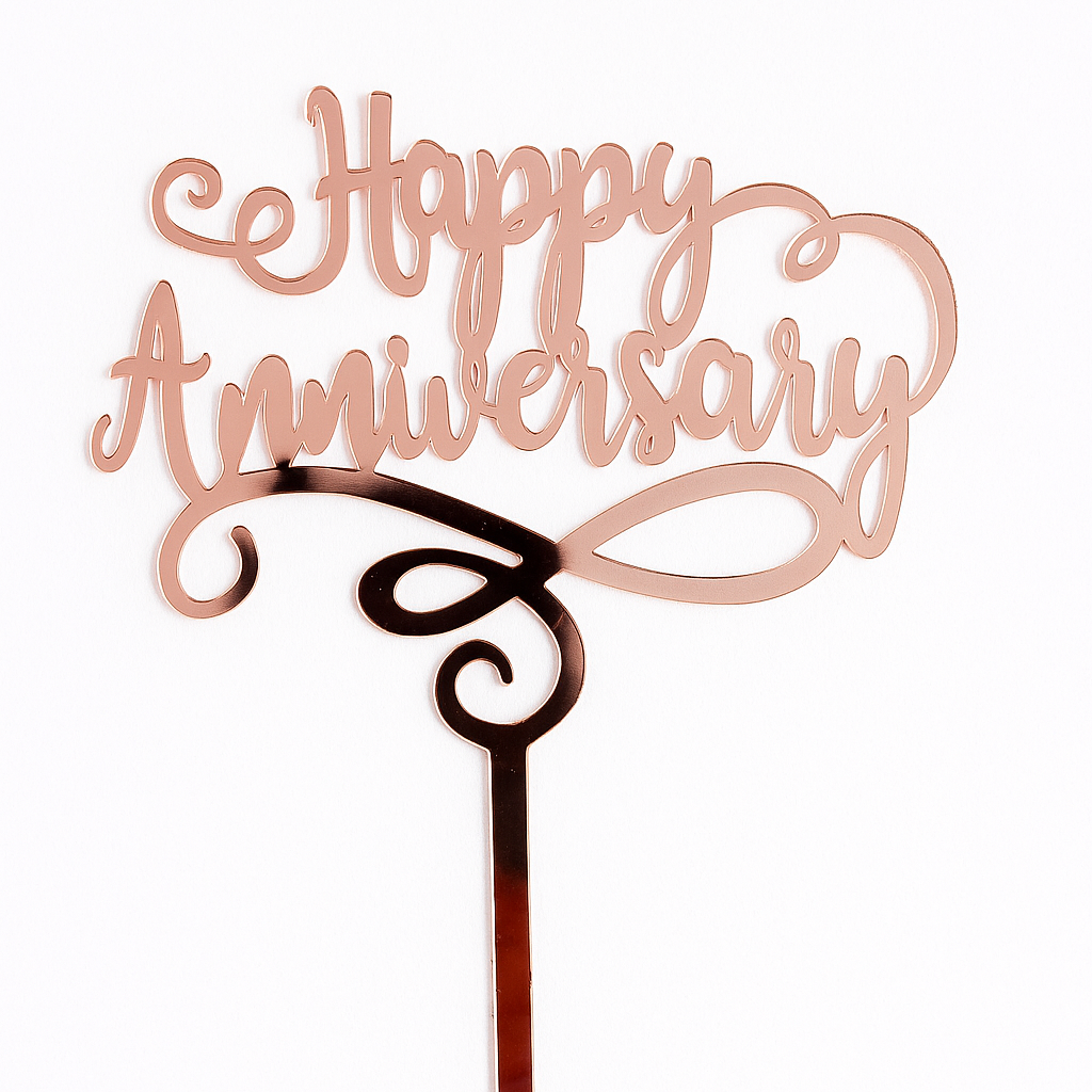 Happy Anniversary Cake Topper