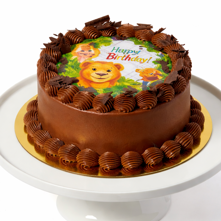 Belgian Chocolate Edible Image Cake