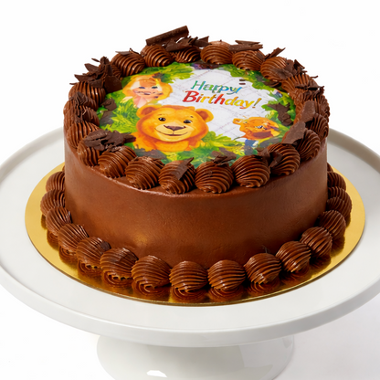 Belgian Chocolate Edible Image Cake