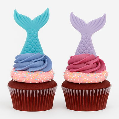 Mermaid Cupcakes - 12 Standard Cupcakes