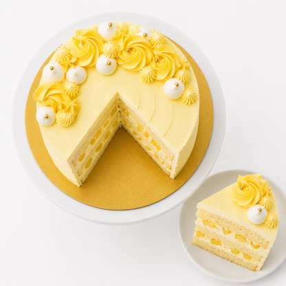 Tropical Pineapple Bliss Cake - Eggless